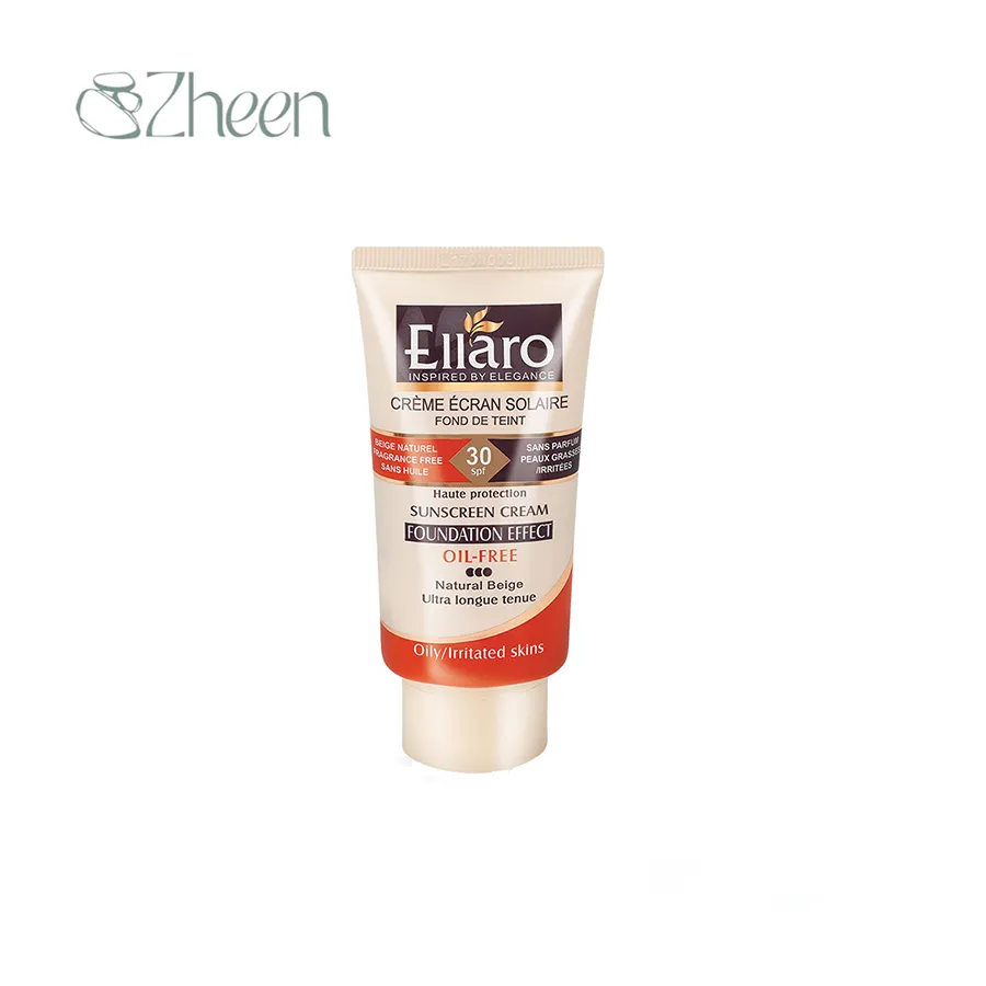 کرم ضد آفتاب رنگی الارو با SPF30 مات فاقد چربی بژطبیعی  40 میل
