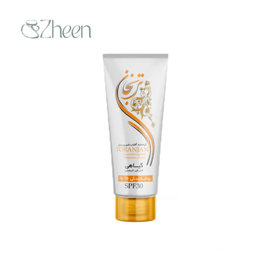 کرم ضد آفتاب گیاهی ترنجان با SPF30 مناسب انواع پوست حجم 30 میل