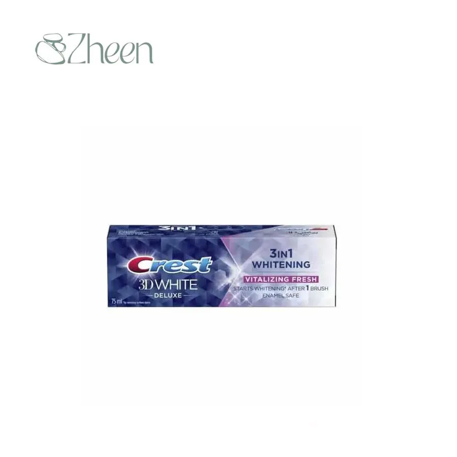 خمیر دندان کرست 3D White Deluxe حجم 75 میل