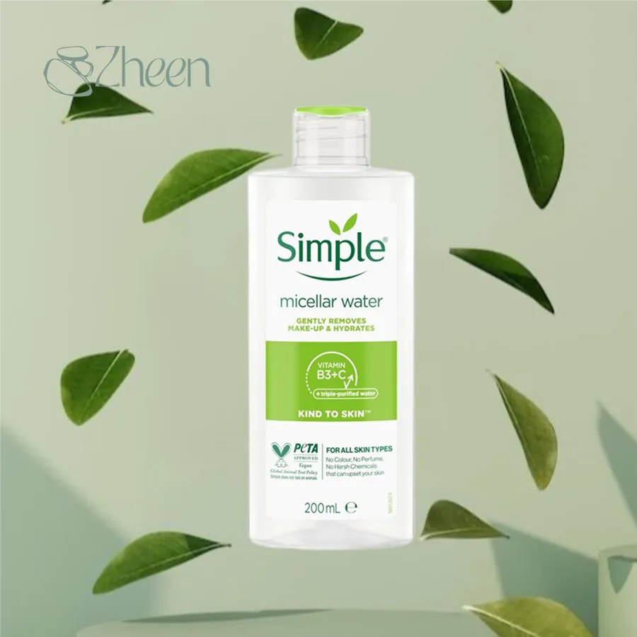 میسلار واتر پوست حساس سیمپل Simple حجم 200 میل